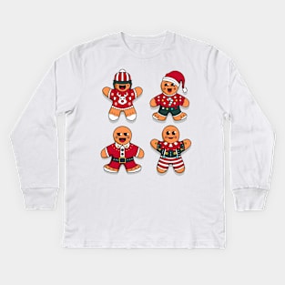 Ginger bread Cookies Kids Long Sleeve T-Shirt